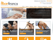 Tablet Screenshot of abanfinance.com